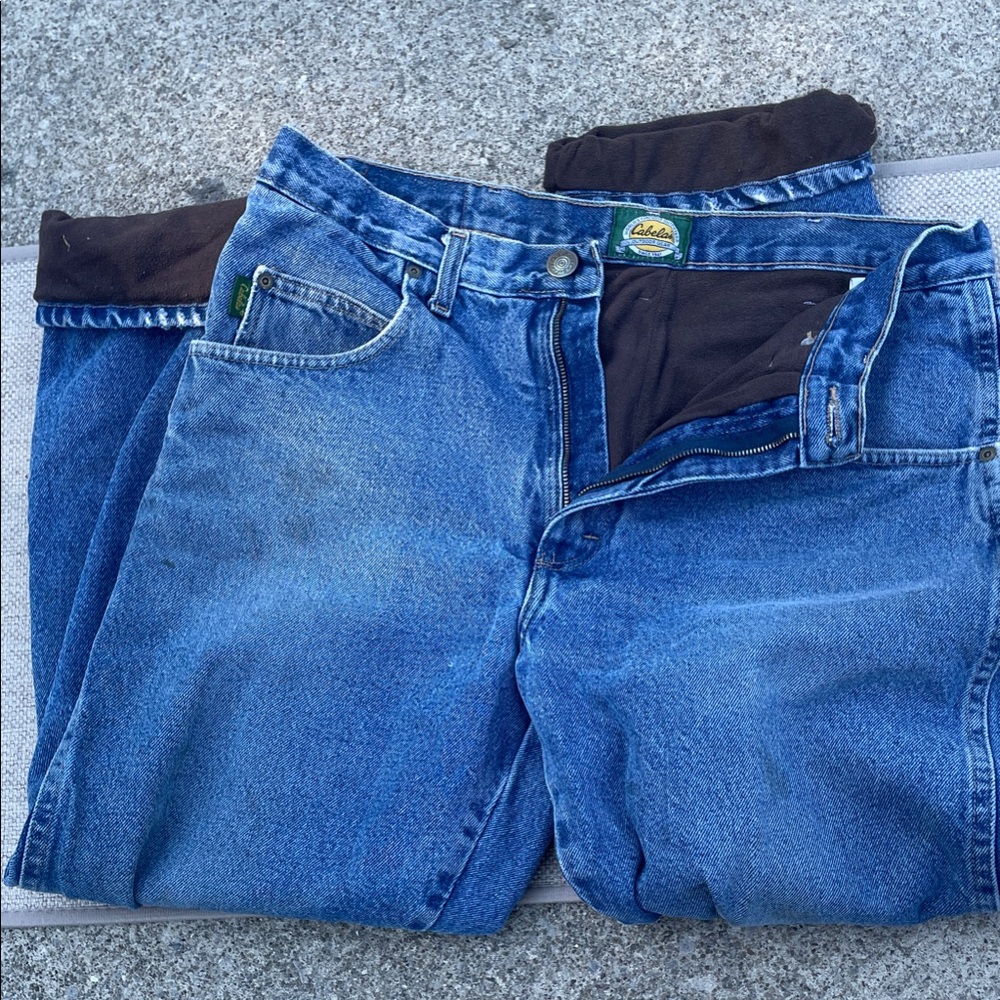 Cabela's Relaxed Fit insulated Blue Jeans